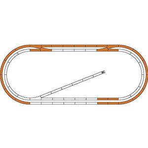 H0 Roco GeoLine (met ballastbed) 51250 Uitbreidingsset Voor digitale startsets nr. 1