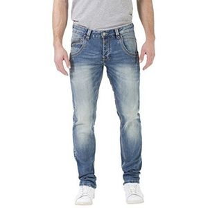 Timezone Regular Harold Rough Straight Jeans voor heren, blauw (Light Indigo Wash 3135), 34W x 30L