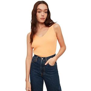 Trendyol Dames zalmhanger gebreide blouse blouse, somon, large