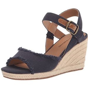 Lucky Brand Dames Mindra Espadrille wig sandaal, Indigo, 42.5 EU