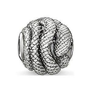 Thomas Sabo K0066-051-11 Dames Heren Bead slang Karma Beads 925 sterling zilver zwart zirkonia zwart