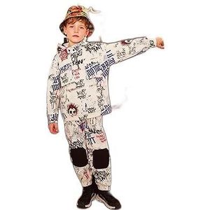 Koton Boys's bedrukte hoodie met halve rits detail, meerkleurig (mix), 4-5 jaar