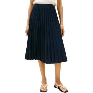 Tommy Hilfiger Geplooide rok voor, Blauw (Donker Nacht Marine), 32W