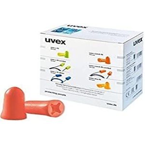 Uvex Oordopjes com4-fit zonder koord 200 paar, licht oranje