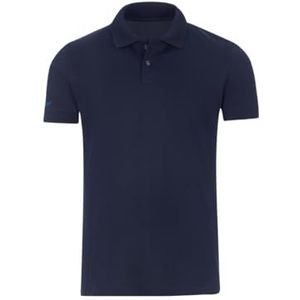 Trigema Dames Polo Shirt Elastaan, Unisex, Volwassenen - blauw - Large