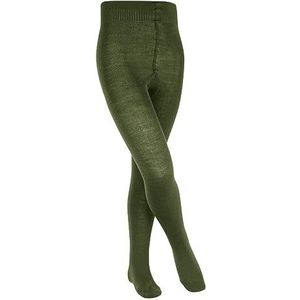 FALKE Uniseks-kind Panty Comfort Wool K TI Wol Dik eenkleurig 1 Stuk, Groen (Sern Green 7681), 122-128