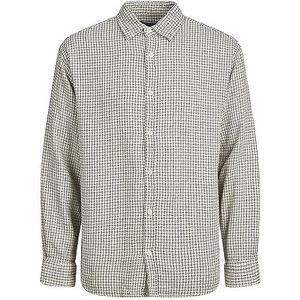 Bestseller A/S Jorgracia Parker Check Shirt Ls Sn Poloshirt voor heren, cloud dancer, XXL