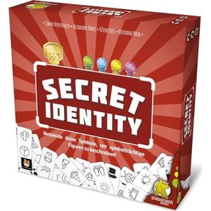 Strohmann Games, Secret Identity, partyspel, deductiespel, 3-8 spelers, vanaf 10+ jaar, 30-60 minuten, Duits