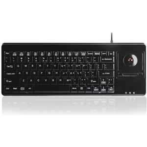 Perixx compatible PERIBOARD-514H PLUS - Tastatur - mit Trackball - US