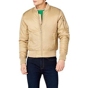 Urban Classics Basic Bomberjack voor heren - beige - L