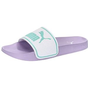 PUMA Heren Leadcat 2.0 Slide sandaal, Puma Wit Mint Vivid Violet, 35.5 EU