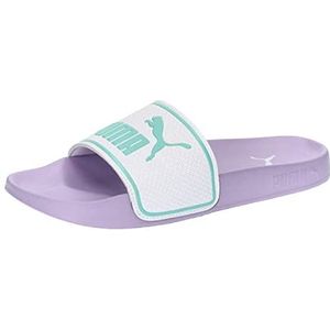 PUMA Leadcat 2.0 heren Slippers Badslipper, Puma Witte Munt Levendig Violet, 35.5 EU
