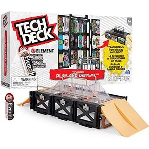 Tech Deck Play and Display - Transformerende skatepark-schansset en raagkoffer met vingerboard