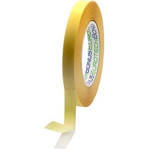 BONUS Eurotech 2BT15.00.0015/050A # dubbelzijdig plakband, synthetische rubber, cellulosevezelgrondstof, lengte 50 m x breedte 15 mm x totale dikte 0,10 mm