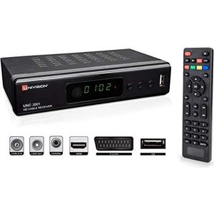 UNIVISION - UNC2001 HD - Digitale Kabelontvanger - HDMI - SCART - USB - Mediaspeler - 1080p