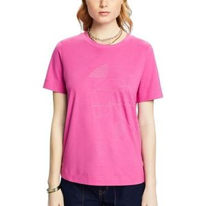 ESPRIT T-shirt voor dames, 661/roze fuchsia 2, XS
