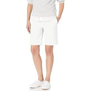 Tommy Hilfiger Women's Hollywood 9 Inch Chino Short (Regular and Plus), White, 4