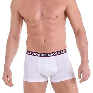 Navigare Boxershorts voor heren, verpakking van 6 stuks, Veelkleurig (Wit/Zwart/Antraciet/Navi), XL