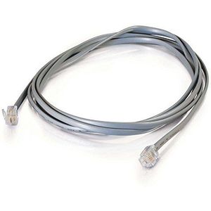 Cablestogo Cables to Go 83866 6P4C Straight Modulaire telefoonkabel (RJ-11, 5m)