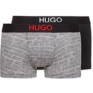 HUGO Trunk Brother Pack Boxershorts voor heren, Open Grey60, XS