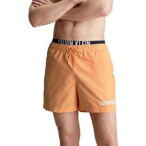 Calvin Klein Heren dubbele tailleband 'Intense Power' zwembroek, Oranje (Buff Oranje), L