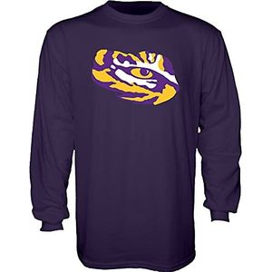 Blue 84 Men's LSU Tigers Long Sleeve T Shirt Team Color Icon, Purple, Large