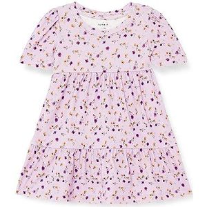 Name It Nmfjanet SS Jurk voor meisjes, Double Cream, 110 cm