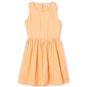 Tommy Hilfiger Jurk met open rug voor meisjes, oranje (Melon Orange Sc1), 14 Jaren