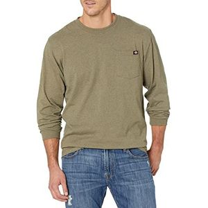 Dickies Groot en lang herenshirt met lange mouwen, zware ronde hals, M