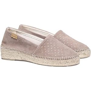 TONI PONS Eddy-ST Platte espadrilles voor dames, van suède, Taupe, 37 EU