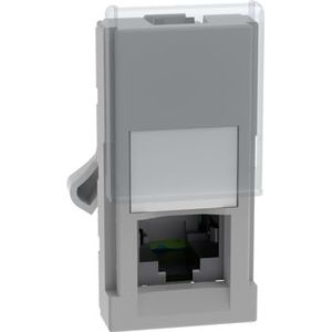 BTICINO MatixGO netwerkverbinding internet gegevens telefonie 1 module grijs SJG4279C6F RJ45 stekker categorie 6 UTP Toolless IDC
