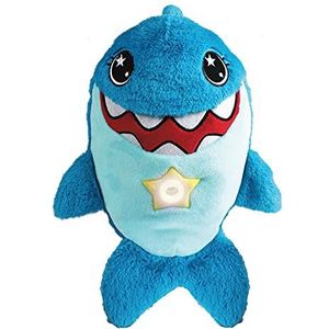 Star Belly Knuffel 2-in-1 nachtlampje om te knuffelen, Dream Lites Starbelly04 Martin de haai, blauw