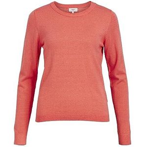 OBJECT Gemêleerde Fijngebreide Trui OBJTHESS Koraalrood