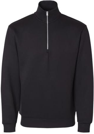 Hoodie - Black - Regular Fit - Zonder Capuchon - Lange Mouwen - Ritssluiting