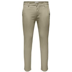 ONLY & SONS ONSMARK PETE Slim Chino 0013 Pant NOOS, Chinchilla, 33W / 34L