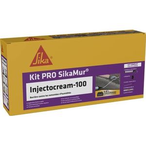 Sika - SikaMur InjectoCream 100 behandeling tegen haargroei/verhoogde vochtigheid in de muren, lineaire set, 20 m, wit
