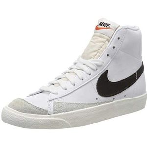 NIKE Basketbal Schoenen Blazer Mid '77 Vntg heren Sneaker , Wit Wit Zwart 000 ,