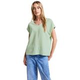 Street One - Blouse - Linnen-Katoenmix - Wit