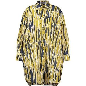 Samoon Dames 260019-21011 blouse, African Sun patroon, 50, Afrikaanse Sun met patroon