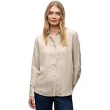 Street One - Blouse - Beige - Dames - Met Galonstrepen