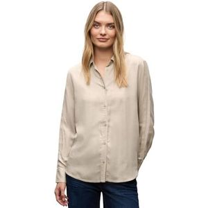 Street One - Blouse - Beige - Dames - Met Galonstrepen