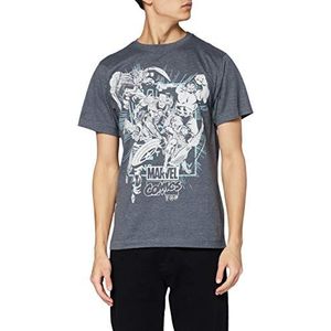 Marvel Heren Band Of Heroes T-shirt met korte mouwen - grijs - XL