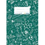 HERMA 19417 Schoolydoo Notitieboekje DIN A5, schrifthoes met etiket, van duurzame en afwasbare polypropyleenfolie, boekenkast voor schoolschriften, groen