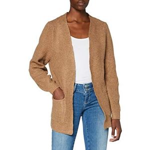 Noisy May Dames Nmluke L/S Gebreid Vest S Sweater, Geroosterde Kokos, M