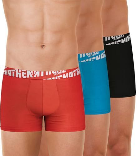 Easy Sport - Set van 3 Boxershorts - Blauw - Rood - Zwart - Katoen