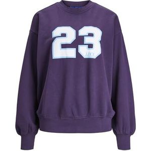 JJXX Dames Sweatshirt met Ronde Hals JXJADA Sweatshirt met Ronde Hals, Purple Velvet/Print:23, M