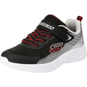 Skechers unisex-kind MICROSPEC II - ZOVRIX, Zwart/Zilver, 31.5 EU