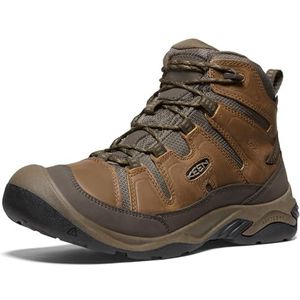 KEEN Circadia Mid waterdichte brede wandelschoenen voor heren, Bison/Brindle, 10.5 UK, Bison gestroomd, 10.5 UK Wide