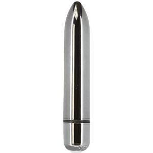 Pure Love Bullet-vibrator, 7,6 cm, met touch-bediening voor variabele snelheidsregeling, metallic-grijs, 0,03 kg