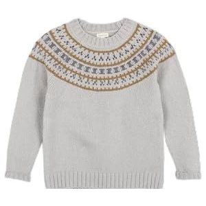 Gocco Greca Camel sweatshirt, lichtgrijs gemêleerd, standaard voor kinderen, Grijs licht mengsel, 7-8 Jaren